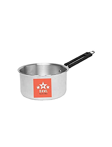Brrl Quality Aluminium Chai Coffee Tea Banane Ka Sause Pan/Fry Pan/Tea Pan/Milk Pan With Unbreakable Handle 2 Litre
