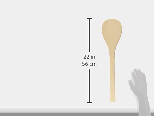 Endo Shoji Bsp01054 Takahashi Industrial Round Spatula, 21.3 Inches (54 Cm), Beech Wood, Made In Japan