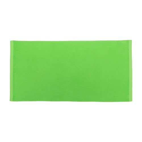 Heavy Weight Jumbo Size Dobby Hem Velour Beach Towel (Lime)