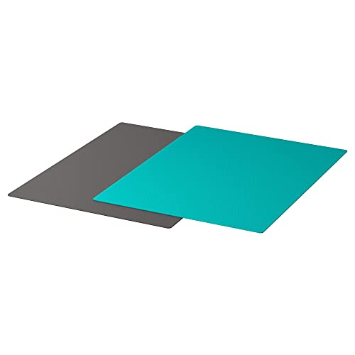 ledieu Polypropylene, plastic Finfrdela Bendable Chopping Board (Dark Grey/Dark Turquoise) 28 X 36 Cm (11X14  ) Pack Of 2 Pc