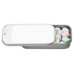 Nakpunar Pack Of 5 Empty Slide Top Tin Containers 0.25 Oz For Lip Balms, Pills, Geo Survival, Crafts