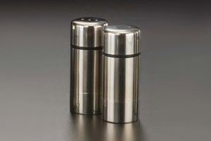 American Metalcraft Sp35 Salt And Pepper Shaker Set, Round, Stainless Steel, 3-1/2'' H