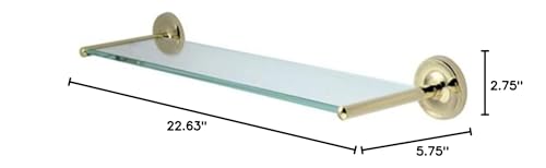 Kingston Brass BA319PB Classic Glass Shelf  Polished Brass