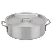 Royal Industries Brazier with Lid, 20 qt, 15.7 x 5.9 HT, Stainless Steel, Commercial Grade - NSF Certified
