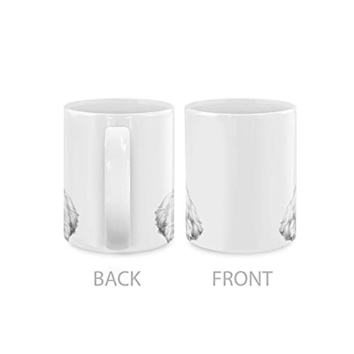 Mugbrew Bichon Frise Dog Ceramic Coffee Mug Tea Cup, 11 Oz