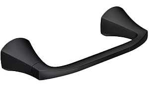 Moen My8708Bl Lindor Matte Black Pivoting Paper Holder Matte Black