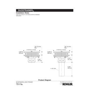 Kohler 8799-Pb Duostrainer Sink Drain And Strainer Basket, Less Tailpiece, Polished Brass