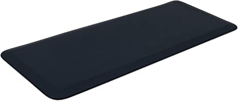 Gelpro Designer Comfort 3/4 Thick Ergo-Foam Anti-Fatigue Kitchen Floor Mat, 20X48, Leather Grain Navy