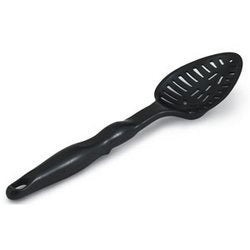 Vollrath 84320 13 1/4'' High Heat Nylon Slotted Spoon, Black