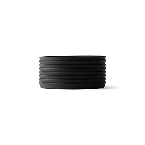 Rabbit Coaster Set, Set Of 8, Black