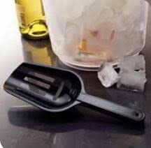 4 Black Slotted Ice Scoop With Holes Plastic Ice Scoop Slot Spoon Or Serving Strainer Spoon