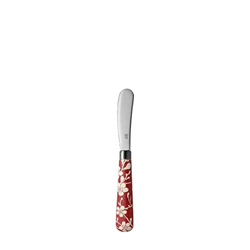 Quid Novi Flatware Fuji-Yama Collection - 8-Piece Stainless Steel Serving Set - Red