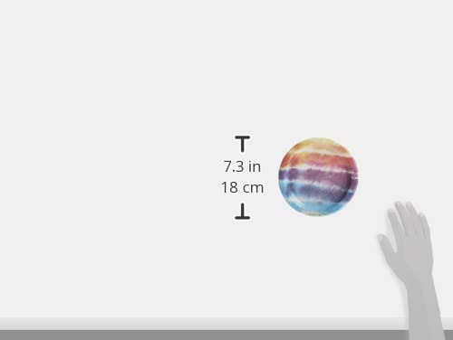 Multicolor Tie Dye Round Dessert Paper Plates ( 7'') - Pack Of 8 | Perfect For Parties, Events, & Special Occasions