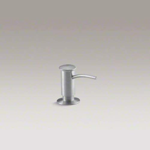 Kohler 1895-C-G Kitchen Sink Soap Dispenser With Contemporary Design, Store Liquid Soap, Dishwasher Liquid, Or Hand Lotion, Brus