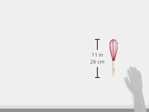 Trudeau White Confetti Silicone Whisk, 10''