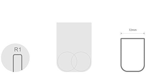 UVIVIU Toothbrush Holder Cup - Plastic Bathroom Tumbler, 350ml, White, Model U-1136
