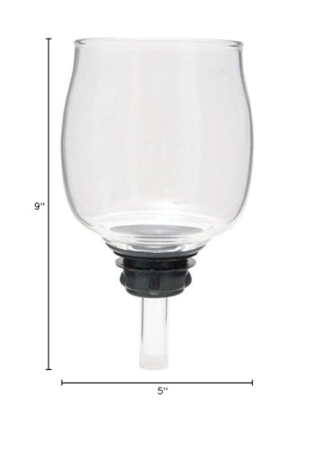 Yama SY5-5 Cup 20 Oz Siphon Coffee Maker Replacement Top Beaker - Borosilicate Glass  Heat-Resistant  Dishwasher Safe