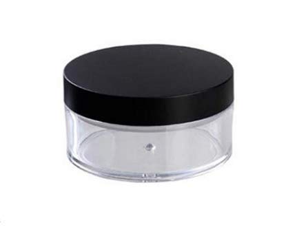 Lassum 2 Pieces 50 Ml Plastic Empty Powder Case, Portable Loose Powder Container With Sifter And Lids