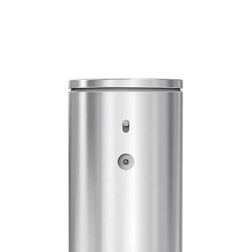 simplehuman Touch-Free Automatic Rechargeable Sensor Pump, 9 oz., Brushed Stainless Steel, Model ST1082