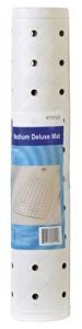 Living Accents Bath Mat Vinyl Type Material White 15'' X 22'' Latex Free