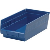 Shelf Bin Blue 11-5/8In X 6-5/8In X 4In