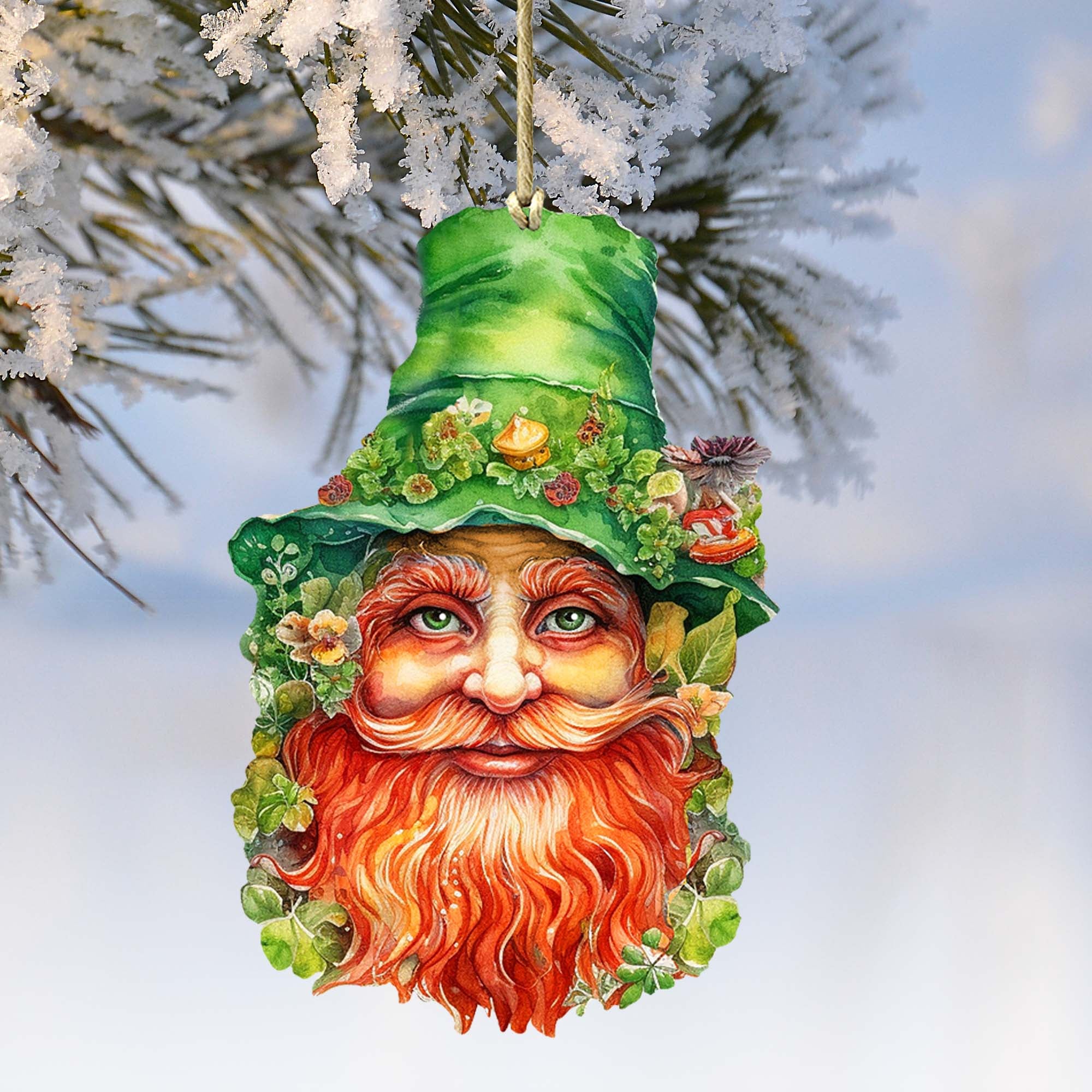 Happy St. Patrick Day Wooden Ornaments by G. DeBrekht Easter Spring Decor - 8652779