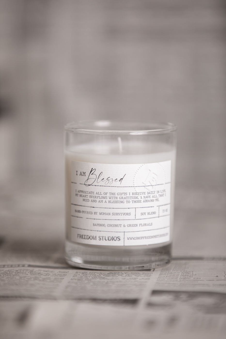 I AM Blessed 7.5 oz Candle