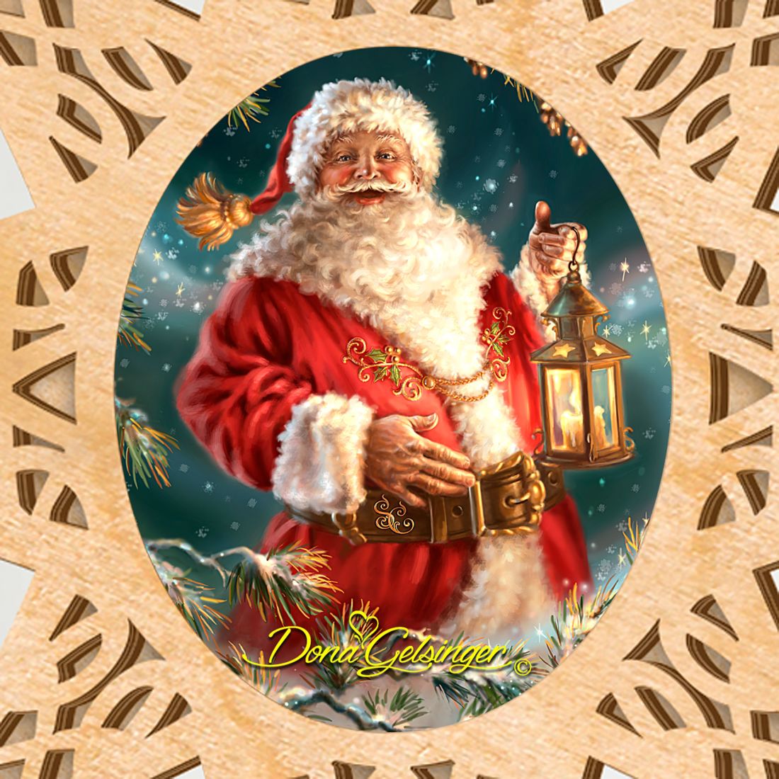 Enchanted Santa Tree Topper by D. Gelsinger - Christmas Decor - 89485-DG