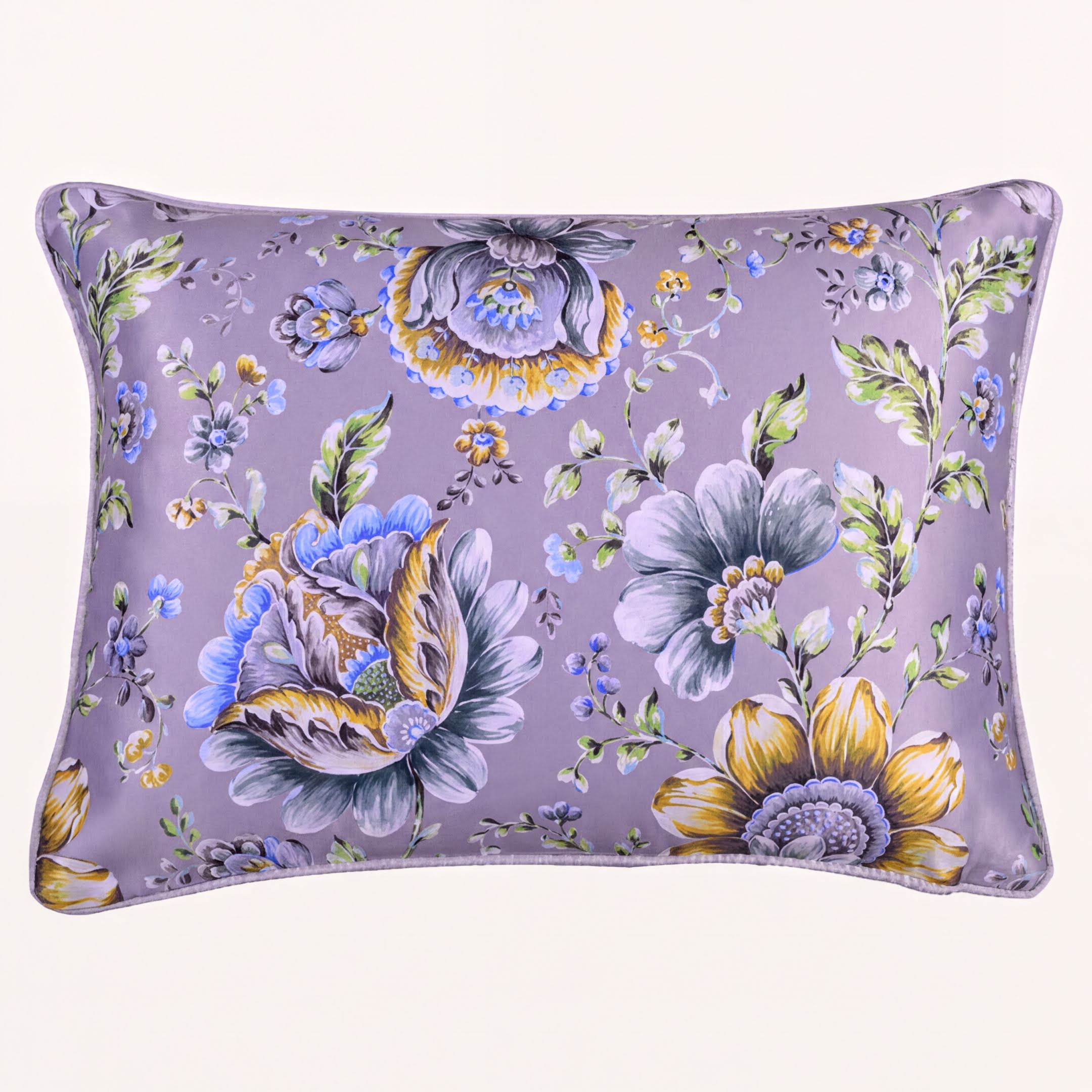 Floral Throw Pillow Covers - 14 x 20 Inches | Premium Fabric Cushion Cases