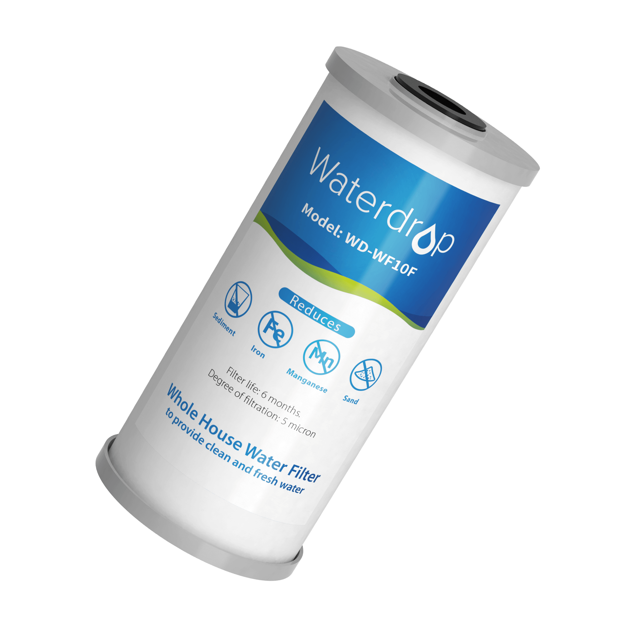 Replacement WD-WF10-FG for Whole House 2-Stage Filter WD-WHF21-FG – Reduces Iron & Manganese