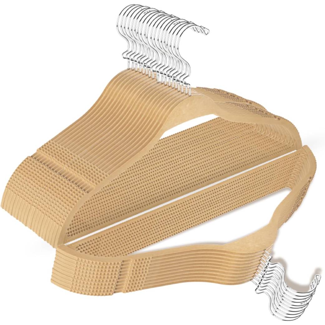 Bowed-Shaped Wooden Suit & Coat Hangers
