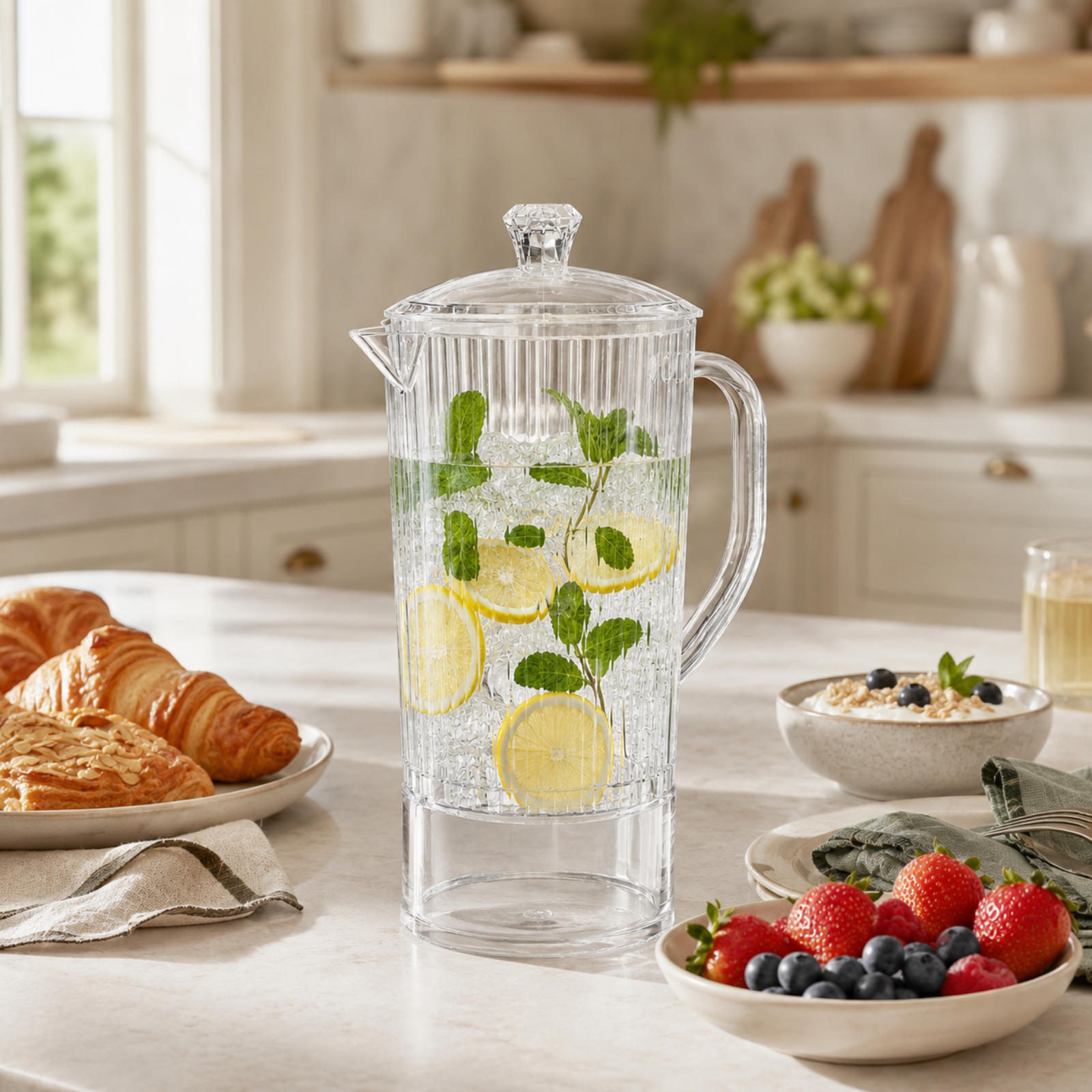 Barcelona Acrylic Pitcher with Lid