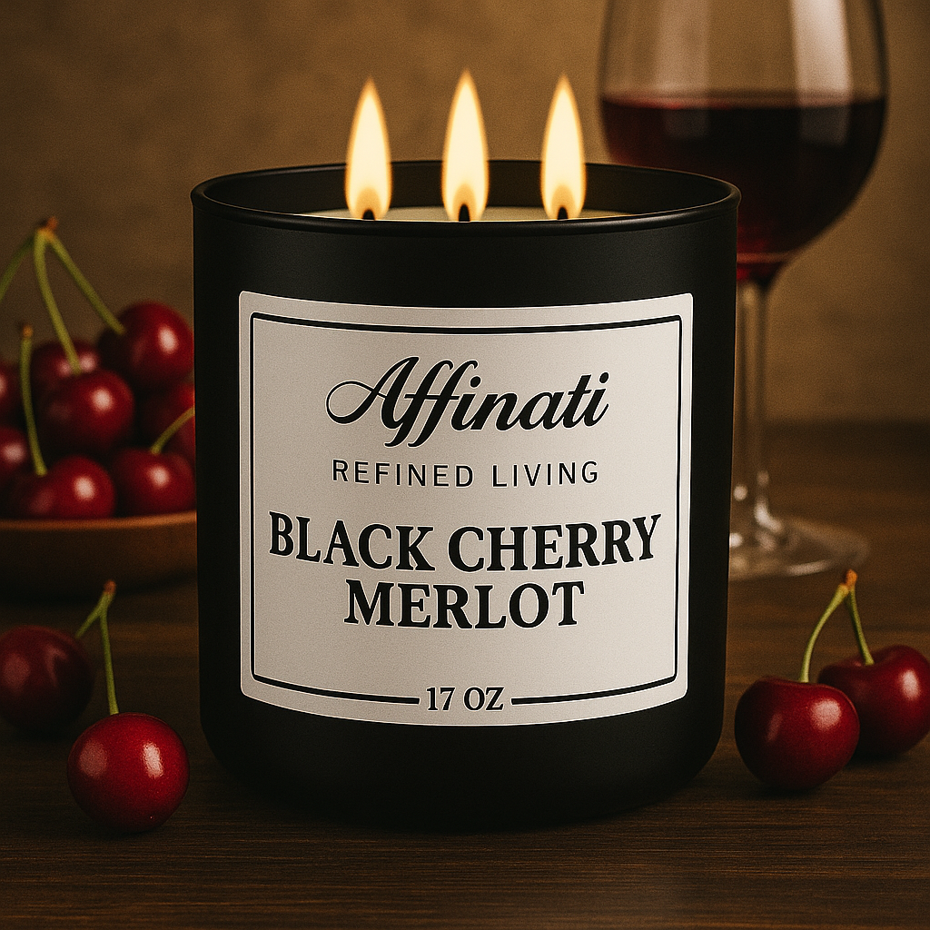 3-Wick Black Cherry Merlot Candle