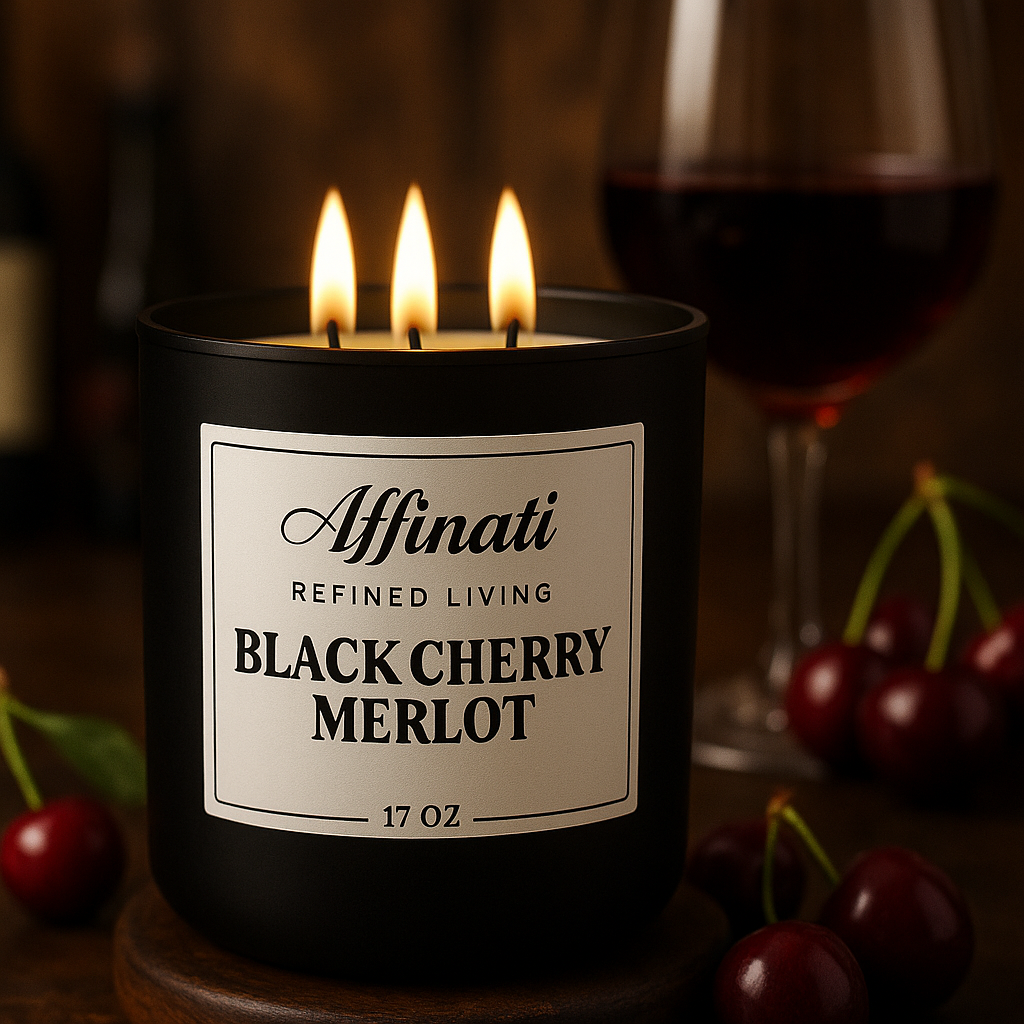 3-Wick Black Cherry Merlot Candle