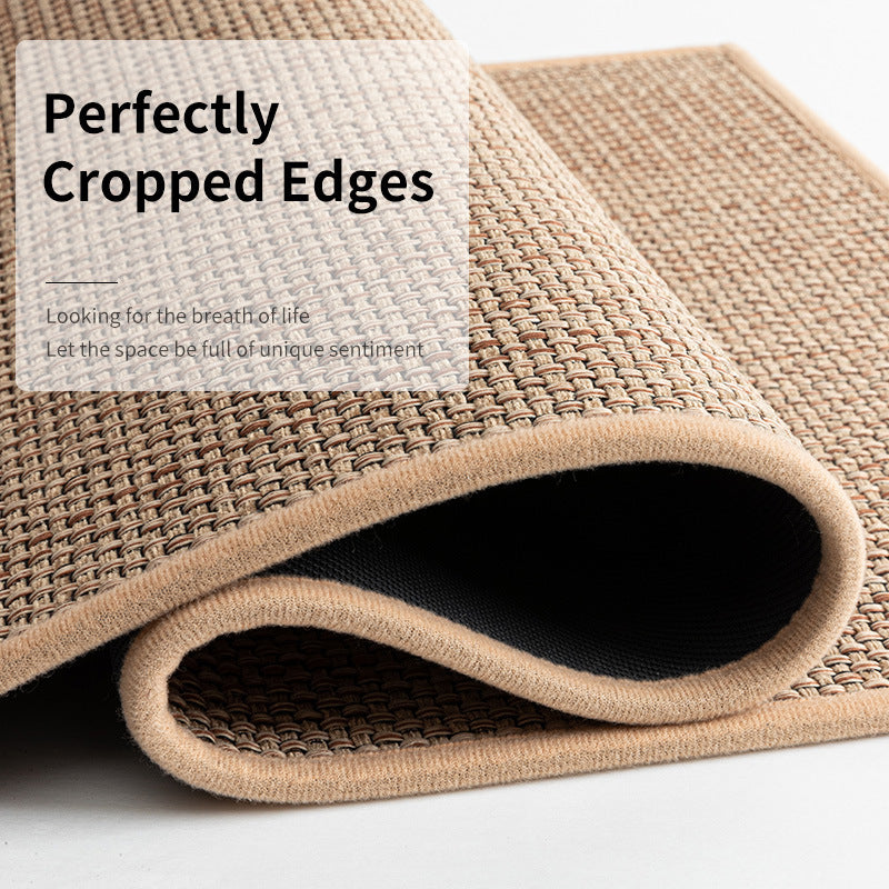 Linen Kitchen Floor Mat Non-slip Twill Kitchen Carpet