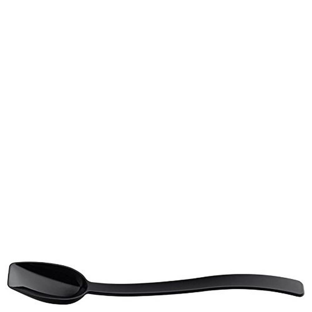 Carlisle Foodservice Products Plastic Solid Spoon, 10 Inches, Black, (Pack Of 12)