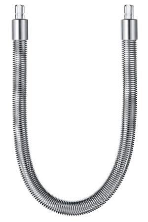 Jura 24114 Milk Hose With Stainless Steel Coating Hp3 Silver