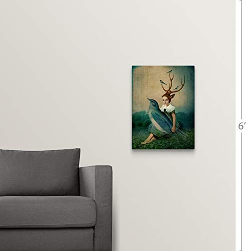 CANVAS ON DEMAND Solid-Faced Canvas Print Wall Art - "Sing Me a Song" 18"x24", Monochromatic Black and White