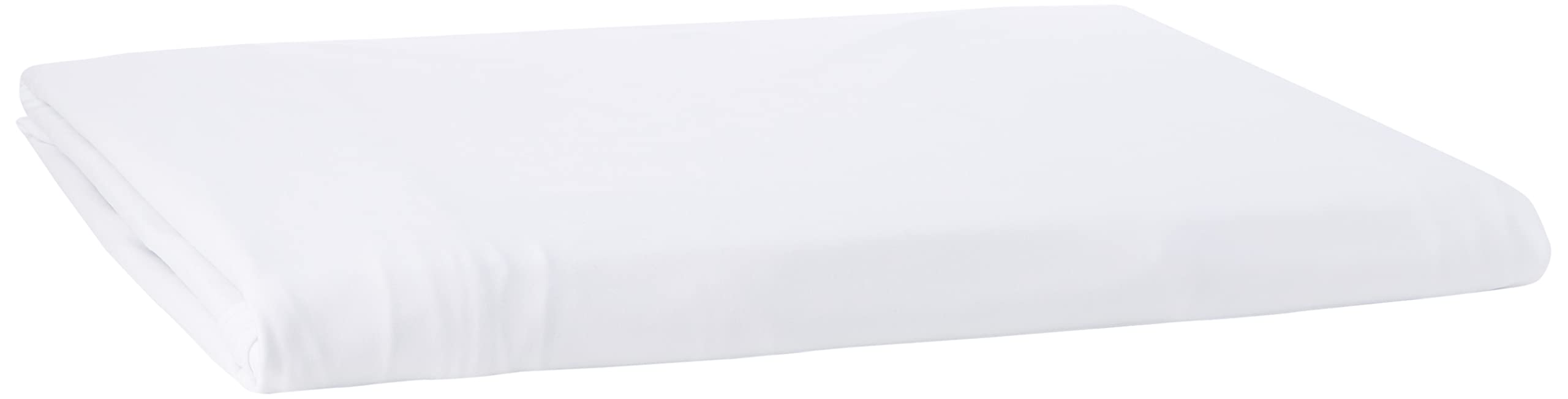 LA Linen Rectangular Open Back Spandex Tablecloth  96 by 30 by 30-Inch  White