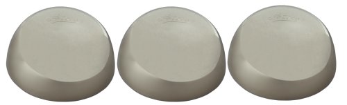 Ateco 4930 Stainless Steel Sphere Mold, Set Of 3, 3 By 1.75-Inches High, Holds 4 Fluid Oz