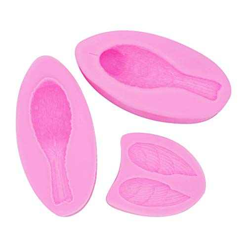 3 Pcs/Set Small Bird Cake Topper Fondant Decor 3D Baking Chocolates Hard Candies Desserts Candles Drop Glue Decor Silicone Mold