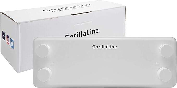 Gorillaline Heavy Duty Retractable Clothesline, 13.9Ft Stainless Steel, Wall Mounted, White