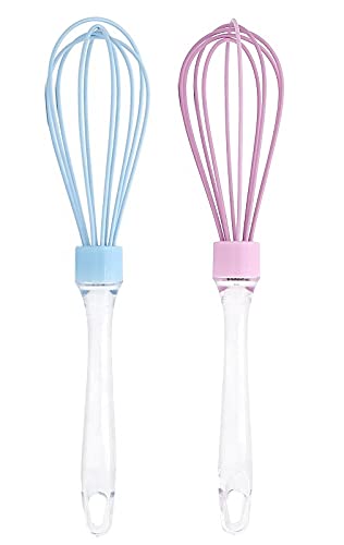 Kitchenfest 12 Inch Large Whisk With Silicone Head | Perfect For Whisking Sauces, Gravy Or Eggs Random Color (2)