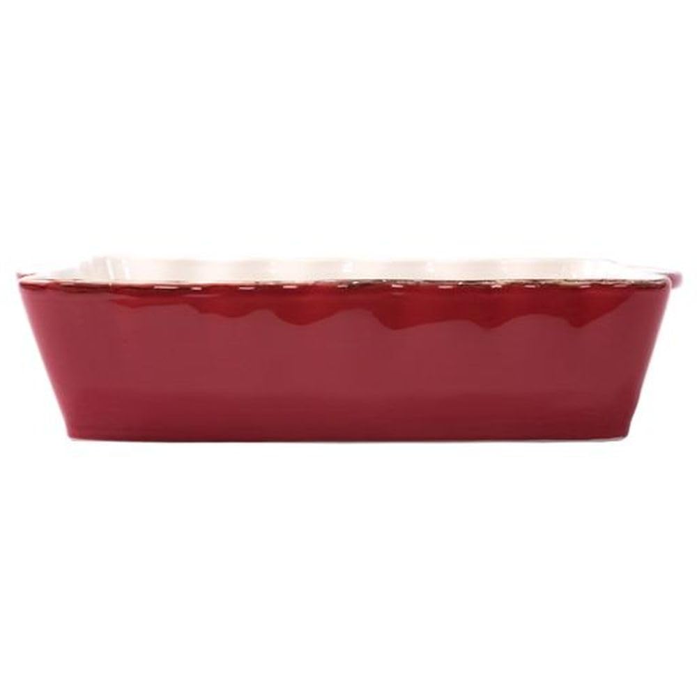 Italian Bakers Red Large Rectangular Baker