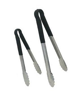 12-Inch & 9-Inch Stainless Steel Tongs Set, Serving Tong, Wide Scalloped Gripping Edge, Barbecue Bbq Grilling Tong, Heat-Resista