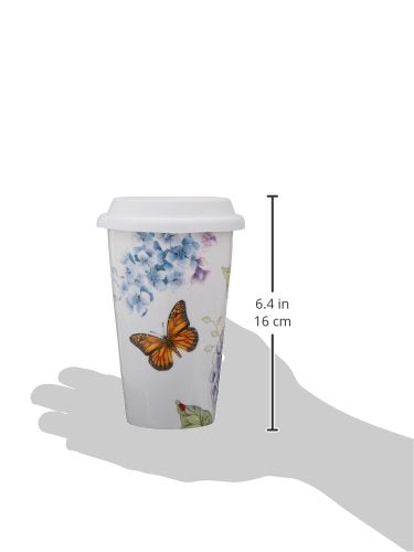 Lenox 846844 Butterfly Meadow Blue Thermal Travel Porcelain Mug