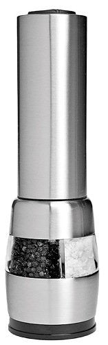 Stainless Steel Combination Deluxe Electric Salt And Pepper Mill