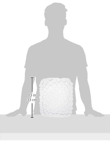 interDesign Pebbles Kitchen Sink Protector Mat, Clear Plastic, Model 62360, Suction Sponge Holder