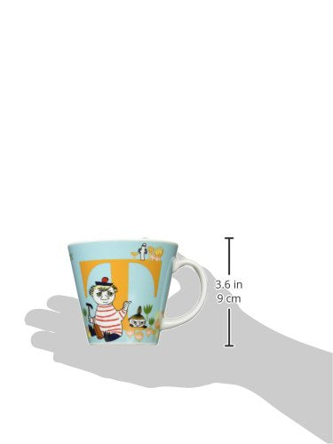 Yamaka Shoten Moomin Mm630-11T Initial Mug, T, Capacity: Approx. 11.8 Fl Oz (340 Ml), Microwave Safe, Moomin Goods, Scandinavian