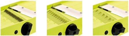 TNS 3000 All-IN-ONE Mandolin Vegetable/Fruit Slicer Julienne Cutter Chopper Juicer - Lime-Black Color